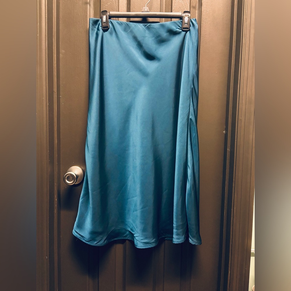 Nordstrom A-Line Skirt in Brilliant Blue